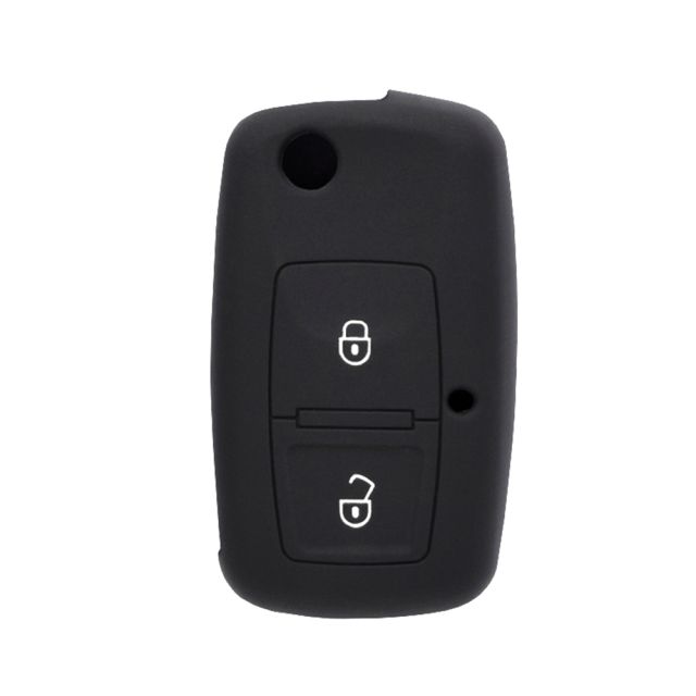 Techsuit Car Key Case (1001.04) VW Scirocco. Lupo/Skoda Octavia/Seat Cordoba Black