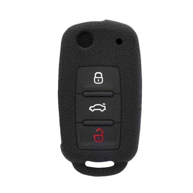 Techsuit Car Key Case (1001.13) VW Touareg. Golf/Skoda Fabia/Seat Mii Black