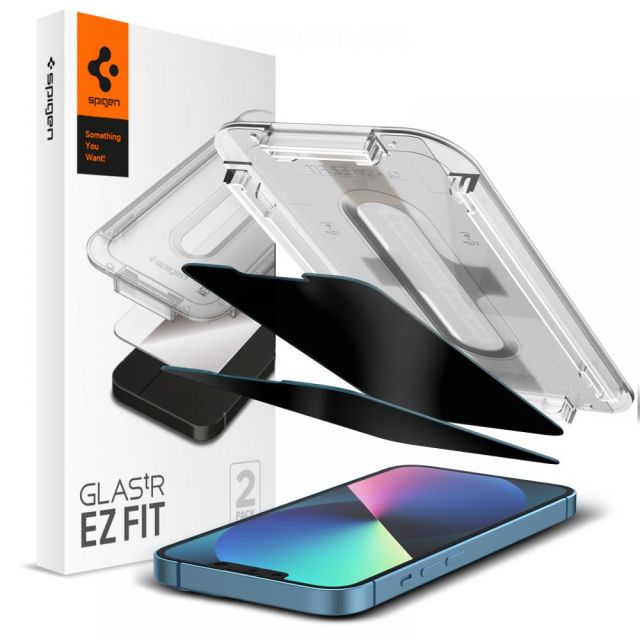 Spigen  Glas.TR EZFIT (2 pack)  iPhone 13 / 13 Pro / 14  Privacy