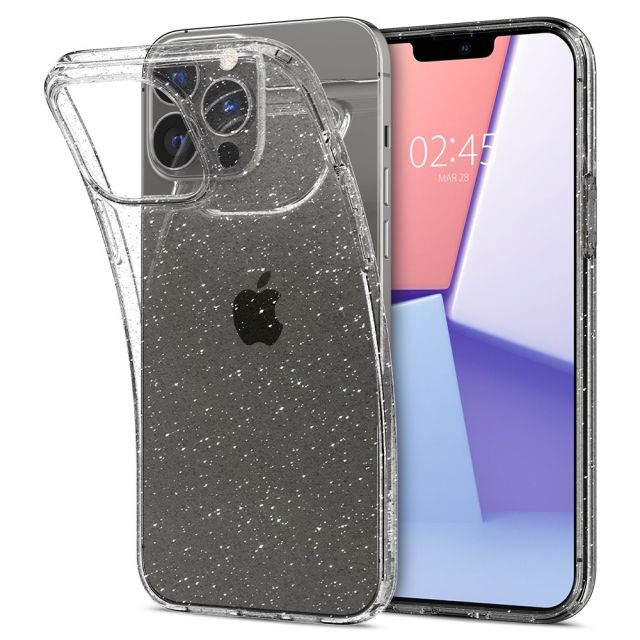 Spigen Liquid Crystal Glitter Back Cover Σιλικόνης Διάφανο (iPhone 13 Pro Max)