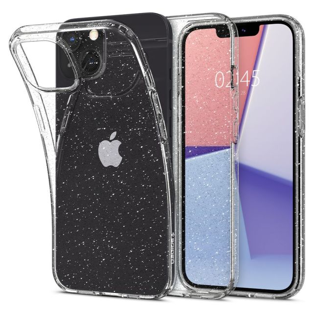 Spigen Liquid Crystal Glitter Back Cover Σιλικόνης Διάφανο (iPhone 13)