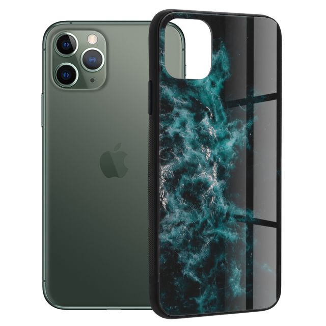Techsuit Glaze Series iPhone 11 Pro Blue Nebula