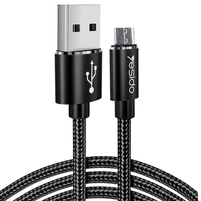 Yesido  Data Cable (CA57)  USB to Micro USB. 2.4A. 1.2m  Black
