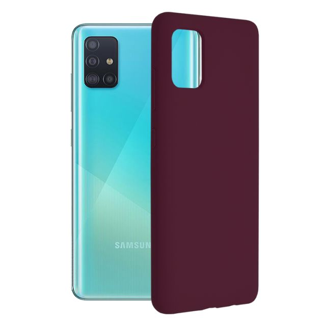 Techsuit Soft Edge Silicone Plum Violet (Galaxy A51 4G)