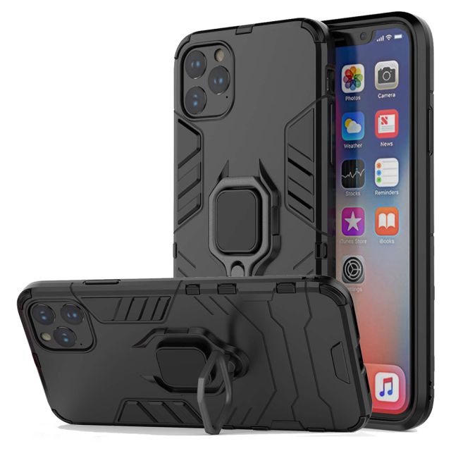 Techsuit Shield Back Cover Σιλικόνης Μαύρο (iPhone 11 Pro)