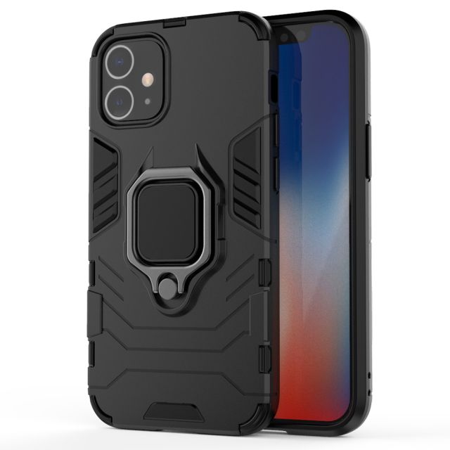 Techsuit Shield Back Cover Σιλικόνης Μαύρο (iPhone 12 / 12 Pro)