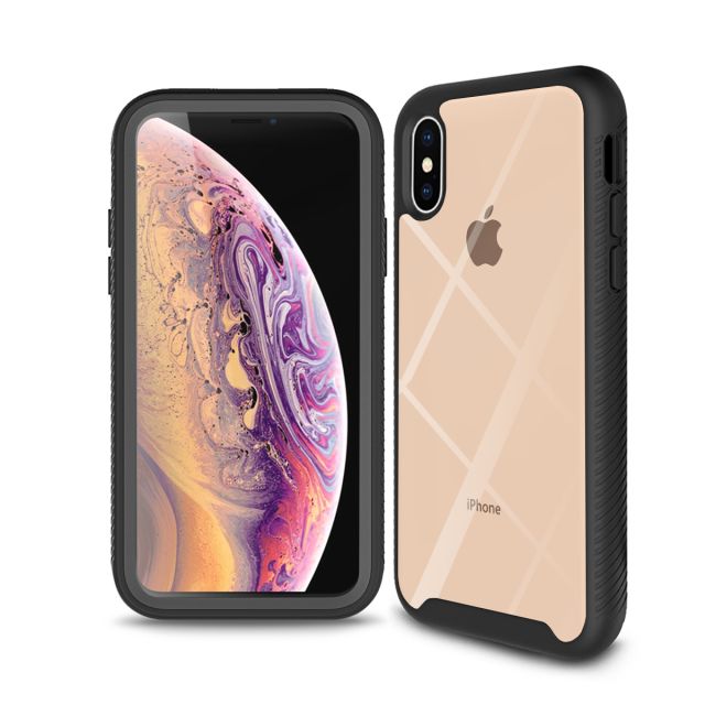Techsuit Defense360 Pro + Screen Protector iPhone XS Max Black