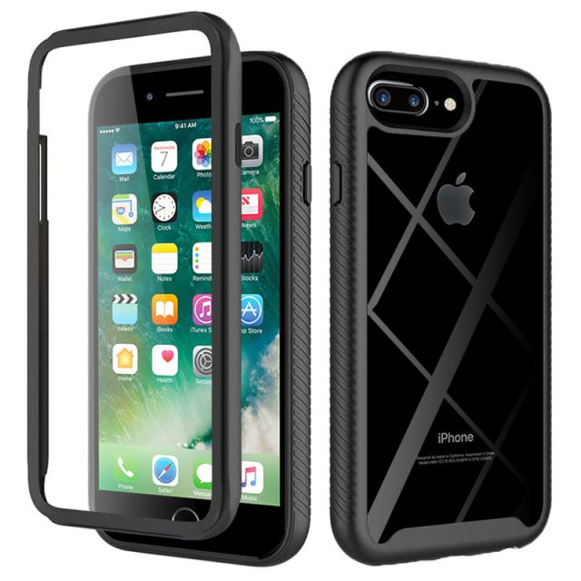 Techsuit Defense360 Pro iPhone 6 Plus / 6s Plus / 7 Plus / 8 Plus + Folie Black