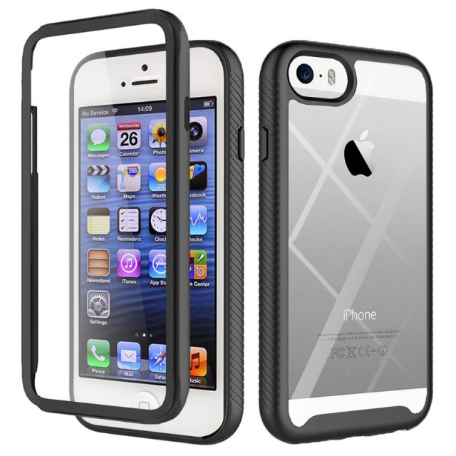 Techsuit 360 Full Cover Μαύρο (iPhone 5/5s/SE)