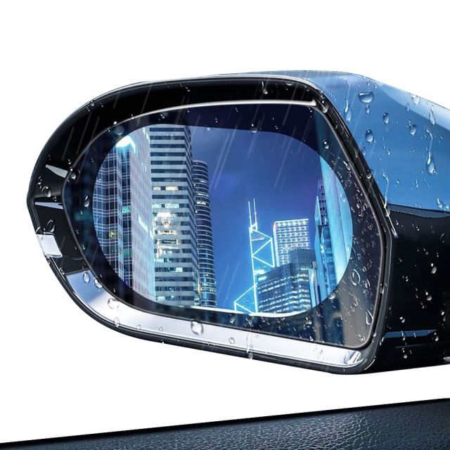 Techsuit Rain-Proof Film Προστατευτικές Αντιθαμβωτικές Μεμβράνες για Καθρέπτες Αυτοκινήτου 2τμχ Διάφανο