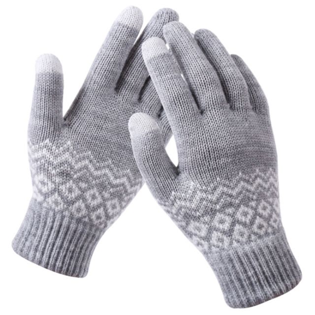 Techsuit Touchscreen Gloves Knitting (ST0003) Wool Gray