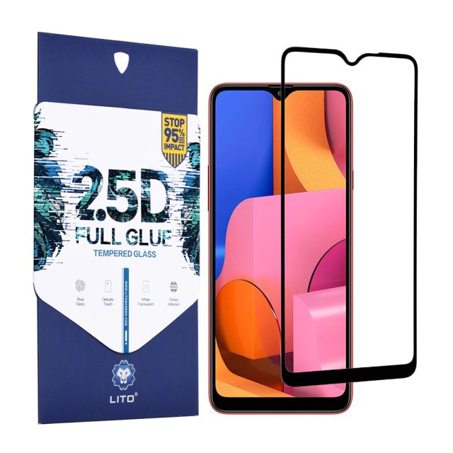 Lito  2.5D FullGlue Glass Μαύρο  (Samsung Galaxy A20s)