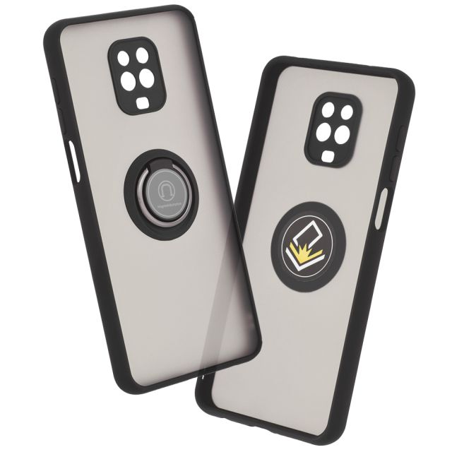 Techsuit  Glinth Back Cover Σιλικόνης Μαύρο (Xiaomi Redmi Note 9S / Note 9 Pro / Note 9 Pro Max) 