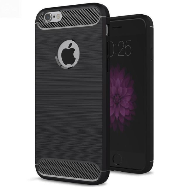 Techsuit Carbon Silicone Μαύρο (iPhone 6 Plus / 6s Plus) 