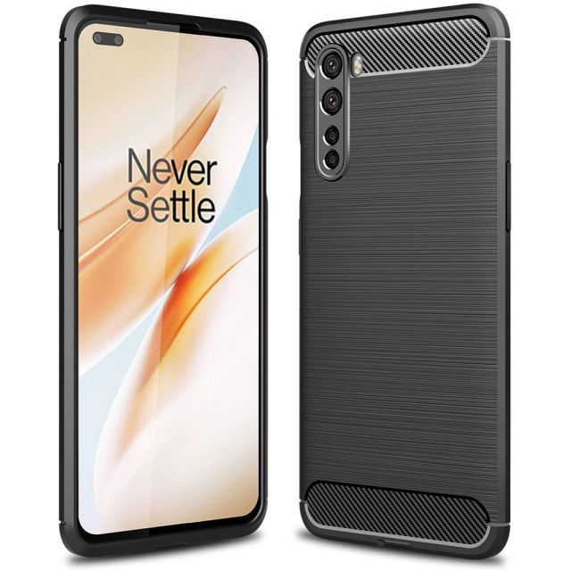 Techsuit Carbon Silicone Μαύρο (OnePlus Nord 5G) 