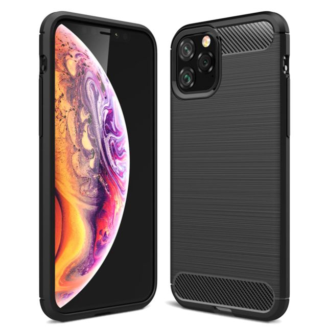 Techsuit Carbon Silicone Μαύρο (iPhone 12 Pro Max) 