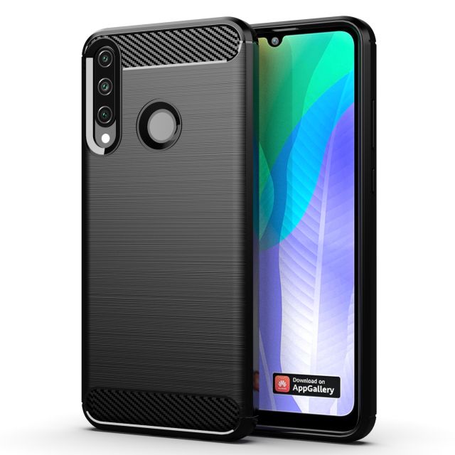 Techsuit Carbon Silicone Μαύρο (Huawei Y6p) 