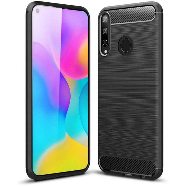 Techsuit Carbon Silicone Μαύρο (Huawei P40 lite E) 