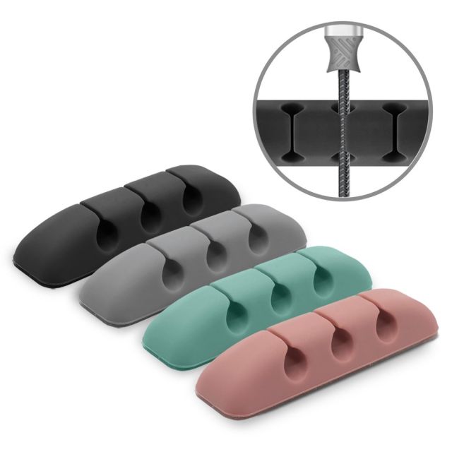 Ringke Cable Organizer (4 pack) 4 x 3 Slots Multicolor