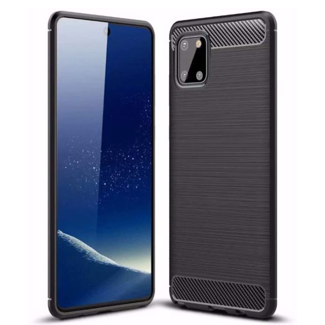 Techsuit Carbon Silicone Μαύρο (Galaxy Note 10 Lite)