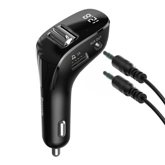 Baseus FM Transmitter Αυτοκινήτου Streamer F40 με Bluetooth / AUX / MicroSD / USB