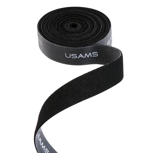 USAMS  Cable Organizer ZB60ZD05 (USZB060)  Velcro Tie Band. 5m  Black