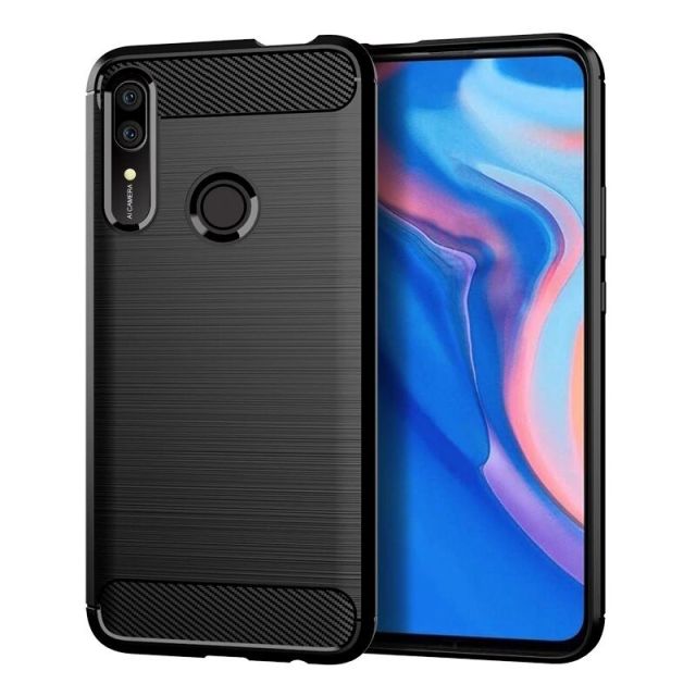 Techsuit Carbon Silicone Μαύρο (Huawei P Smart Z) 