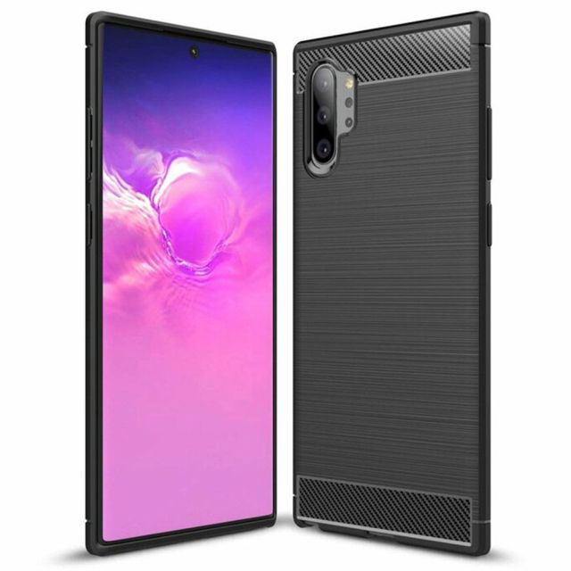 Techsuit Carbon Silicone Μαύρο (Galaxy Note 10 Plus 4G / Note 10 Plus 5G) 