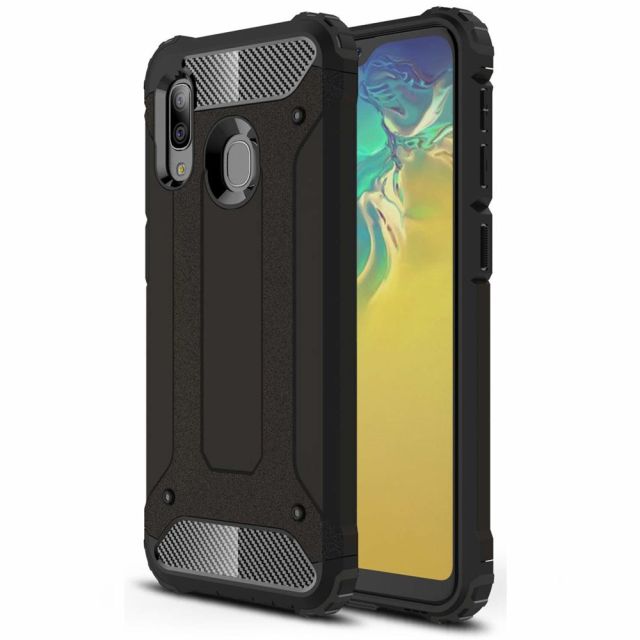 Techsuit Hybrid Armor Back Cover Μαύρο (Galaxy A20 / A30) 