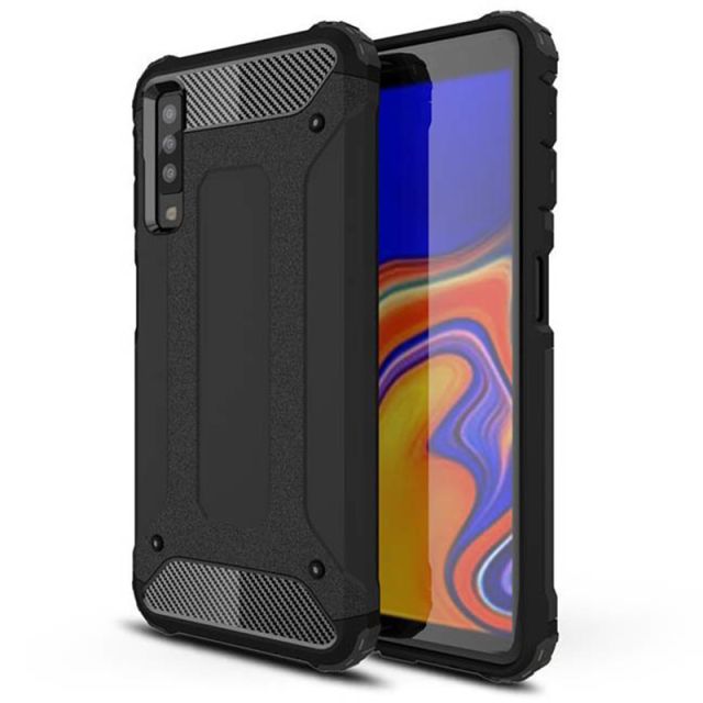 Techsuit Hybrid Armor Back Cover Μαύρο (Galaxy A7 2018) 