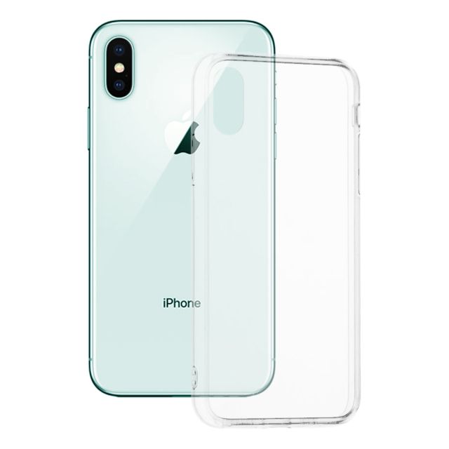 Techsuit Back Cover Σιλικόνης Διάφανο (iPhone X / XS) 