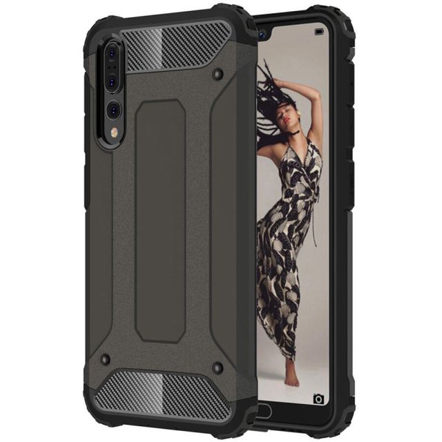 Techsuit  Hybrid Armor Back Cover Μαύρο (Huawei P20 Pro) 