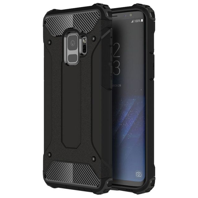 Techsuit  Hybrid Armor Back Cover Μαύρο (Galaxy S9) 