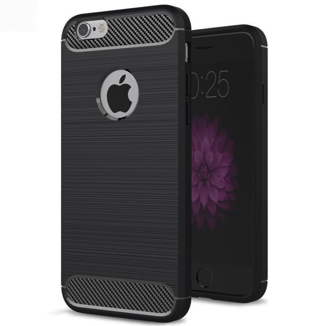 Techsuit Carbon Silicone Μαύρο (iPhone 6 / 6s) 