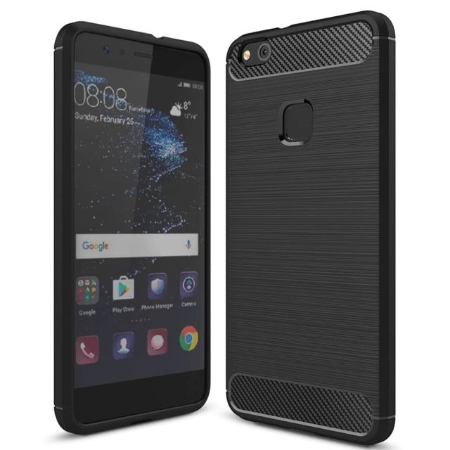 Techsuit Carbon Silicone Μαύρο (Huawei P10 Lite) 