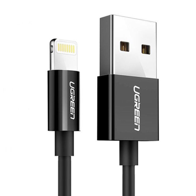 Ugreen US155 USB to Lightning Cable Μαύρο 2m (80823)