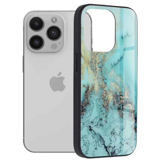 Techsuit Glaze Series iPhone 14 Pro Blue Ocean