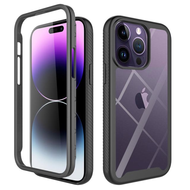 Techsuit Defense360 Pro + Screen Protector iPhone 14 Pro Max Black
