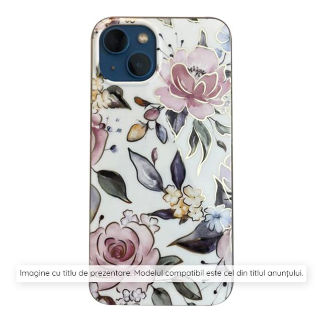 Techsuit Marble Back Cover Λευκό (Honor Magic6 Lite - Techsuit Marble Series - Chloe White)