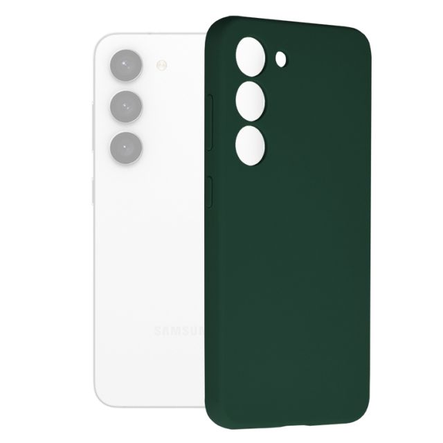 Techsuit Soft Edge Back Cover Σιλικόνης Dark Green (Galaxy S23)