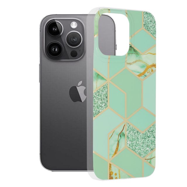 Techsuit Marble Series Back Cover Πλαστικό / Σιλικόνης Πράσινο (iPhone 14 Pro Max)