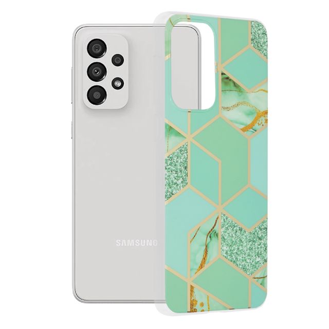 Techsuit Marble Series Samsung Galaxy A33 5G Green Hex