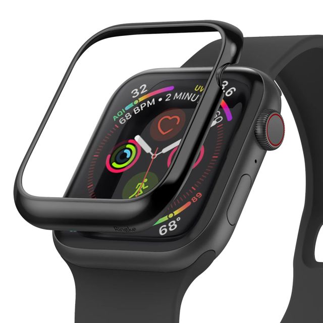 Ringke Bezel Styling Πλαστική Θήκη Glossy Black για το Apple Watch 44mm