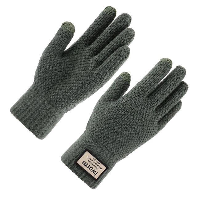 iWarm Touchscreen Gloves (ST0007) Wool Green