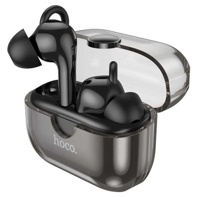Hoco TWS EW22 In-ear Bluetooth Handsfree Ακουστικά με Θήκη Φόρτισης Μαύρα