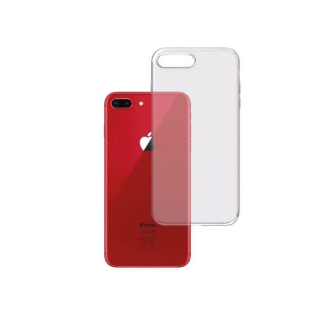 3MK Clear Back Cover Σιλικόνης Διάφανο (iPhone 8/7 Plus)