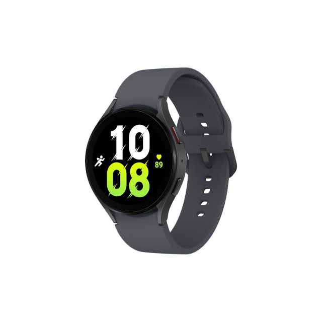 Samsung Galaxy Watch5 Rubber Band 44mm WiFi R910 (Silver with Black Strap) Refurbished Grade A