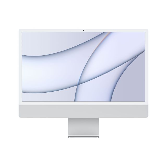 Apple iMac (Retina 4.5K, 24" 2021, 2 TBT3, M1) | Apple M1 | 16GB | 512GB SSD | Integrated | Silver | Refurbished Grade A