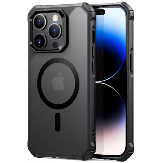ESR Air Armor Halolock Magsafe Back Cover Σιλικόνης Frosted Black (iPhone 14 Pro Max)