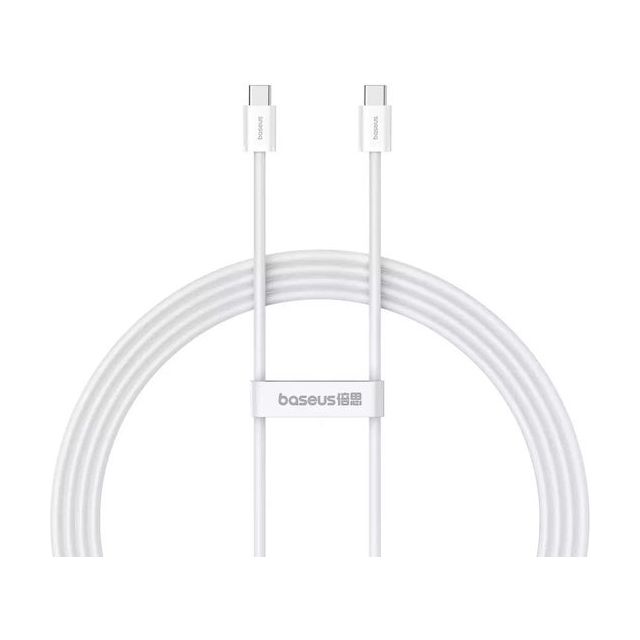 Baseus Superior Series 2 USB 2.0 Cable USB-C male - USB-C 30W Λευκό 2m